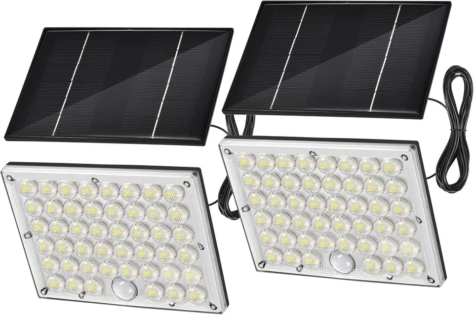 184 LED Solar Motion Lights Outdoor Solar Waterproof 2Pcs