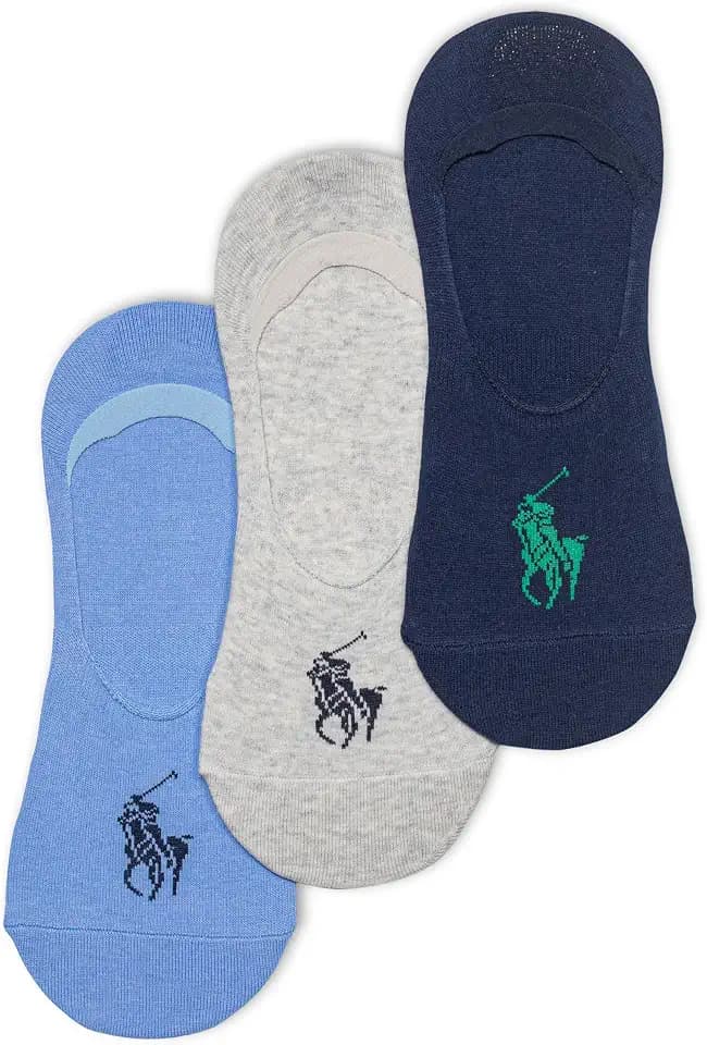 POLO RALPH LAUREN Men's Athletic Lightweight Liner Socks, 3 Pairs
