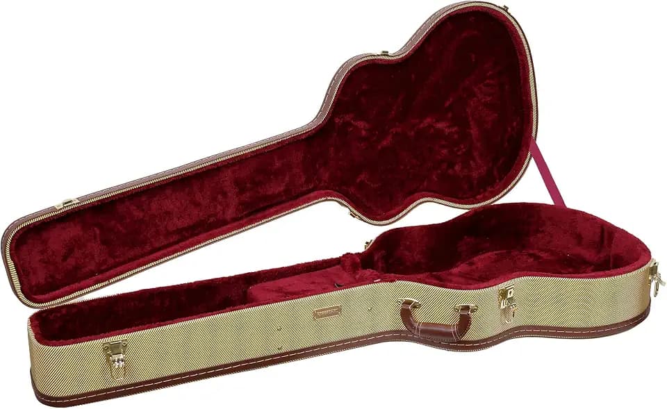 Crossrock Wood Case for Acoustic Bass Guitars-Vinyl Tweed(CRW620ABTW)