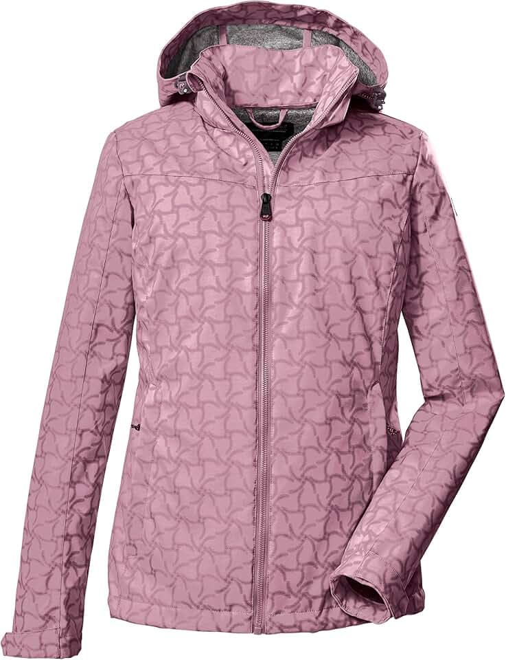 Killtec Damen Kos 90 Wmn Sftshll Jckt Softshelljacke/Outdoorjacke mit abzippbarer Kapuze (1er Pack)