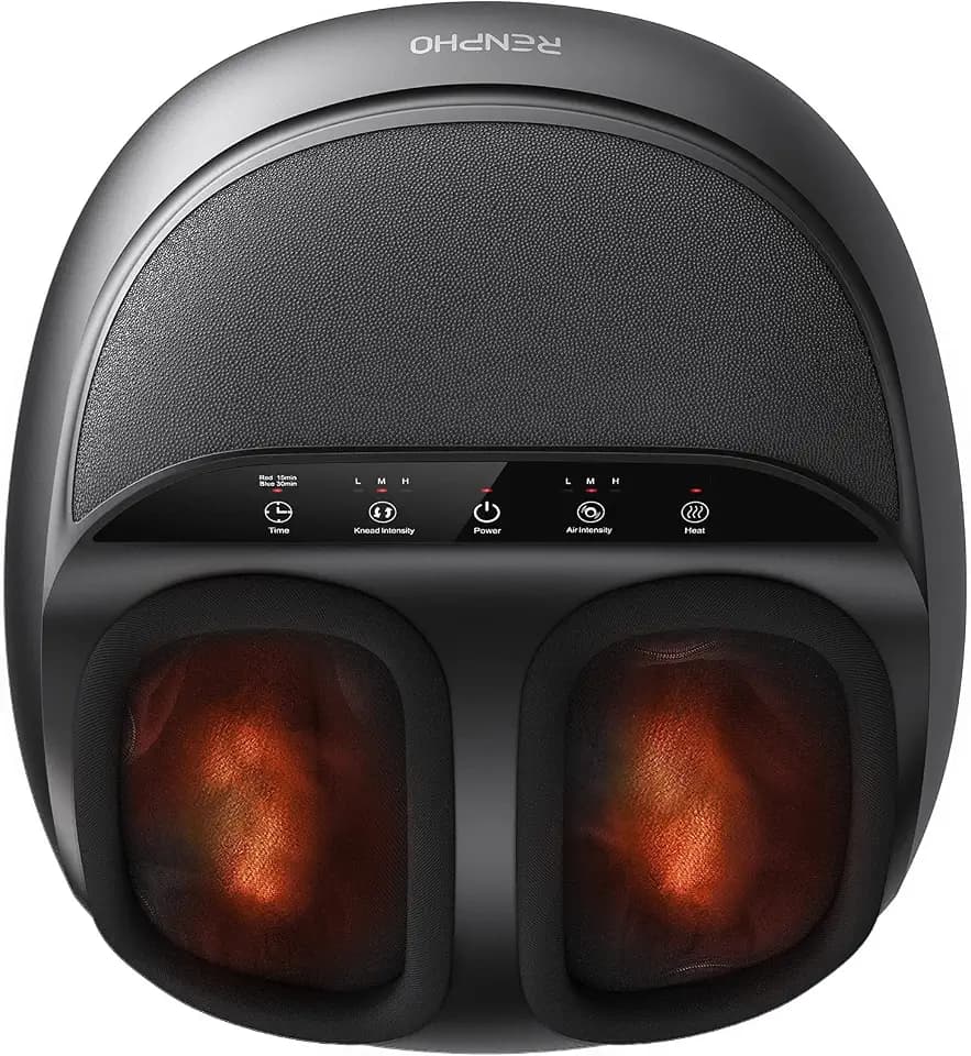 RENPHO Full Foot Massager with Heat, Deep Shiatsu for Plantar Fasciitis