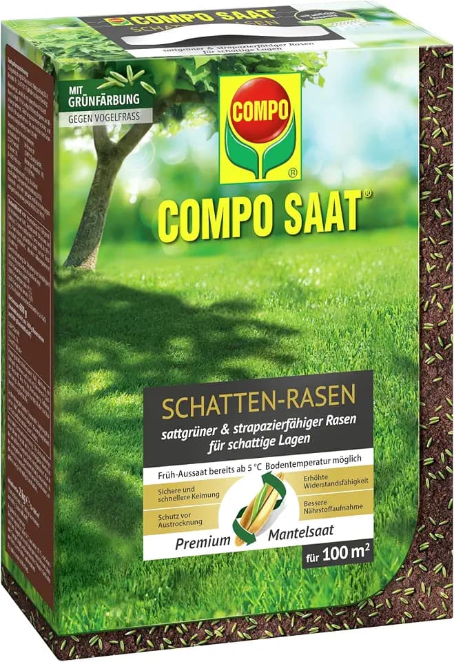 COMPO SAAT Schatten-Rasen für schattige Lagen, 2 kg für 100 m²