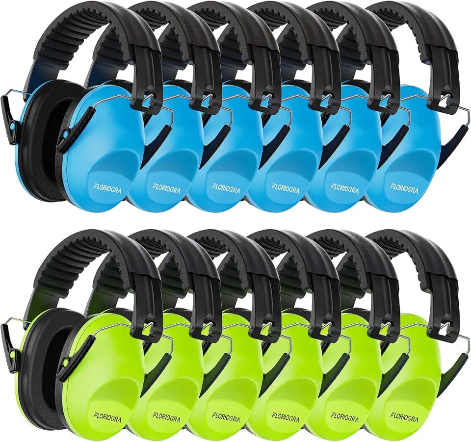 Floriogra 12 Pack Noise Cancelling Headphones for Kids/Toddler Ear Muffs
