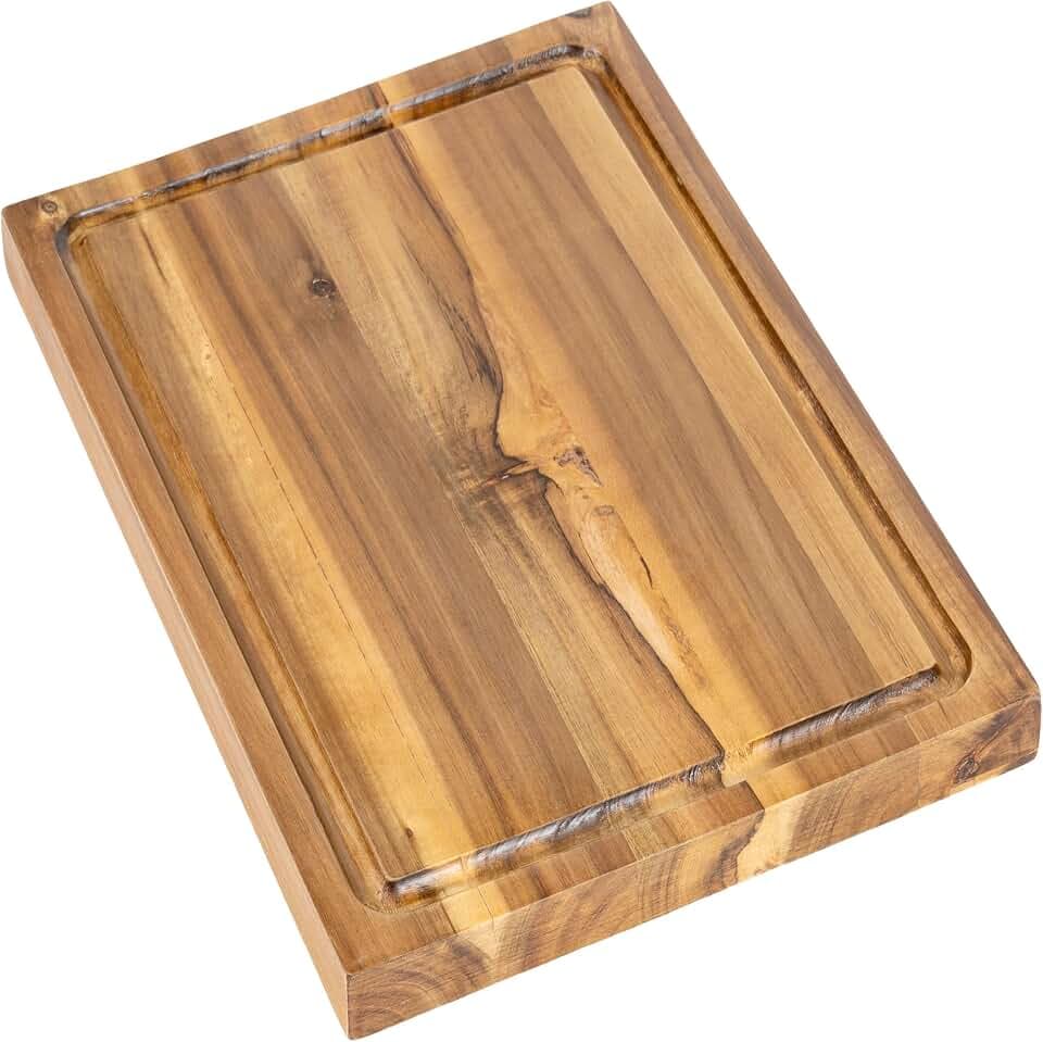happimess Eldridge Small 14" x 10" Acacia Cutting Board, Natural