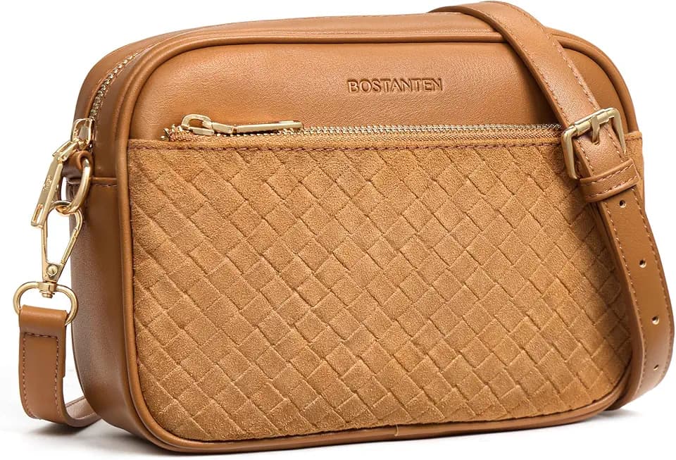 BOSTANTEN Small Crossbody Bag for Women RFID Vegan Leather Purse