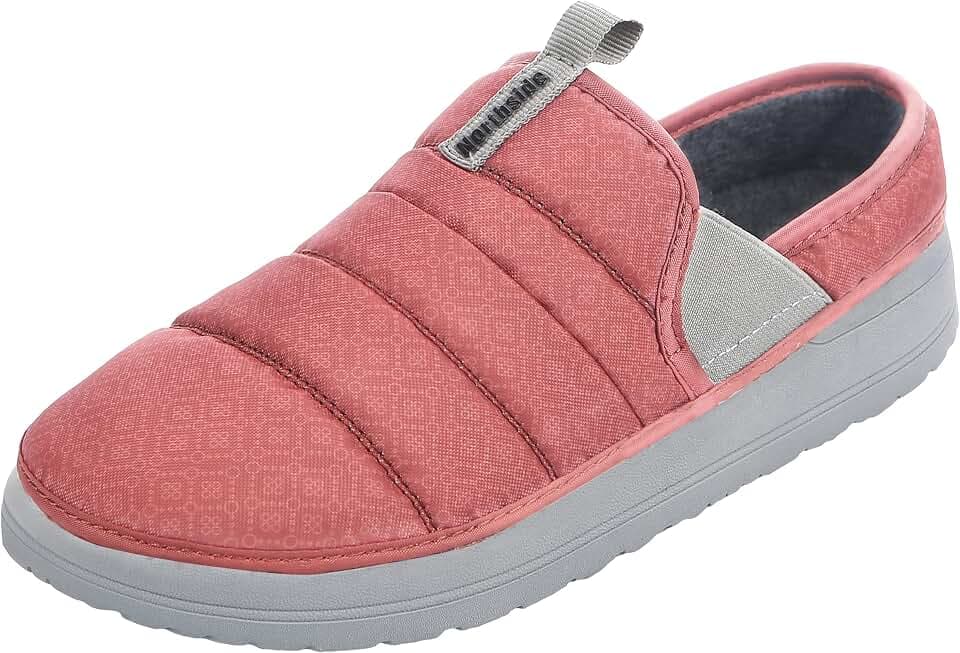 Northside Women's Rainier Camp Slipper – Cozy Quilted Slip-On House Shoes, Fleece Lined, Indoor Outdoor Rubber Sole, Plush Cushion Comfort for Camping, Apres Ski, or Lazy Days