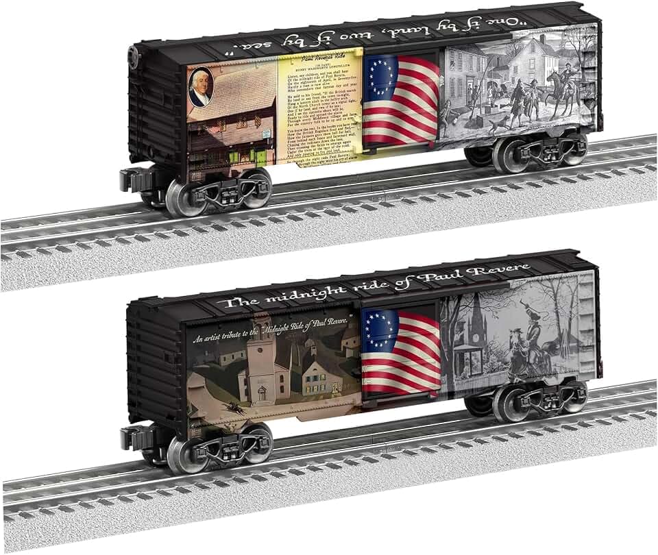 Lionel Paul Revere’s “Midnight Ride” 250th Anniversary MUSA O Gauge Model Train Boxcar