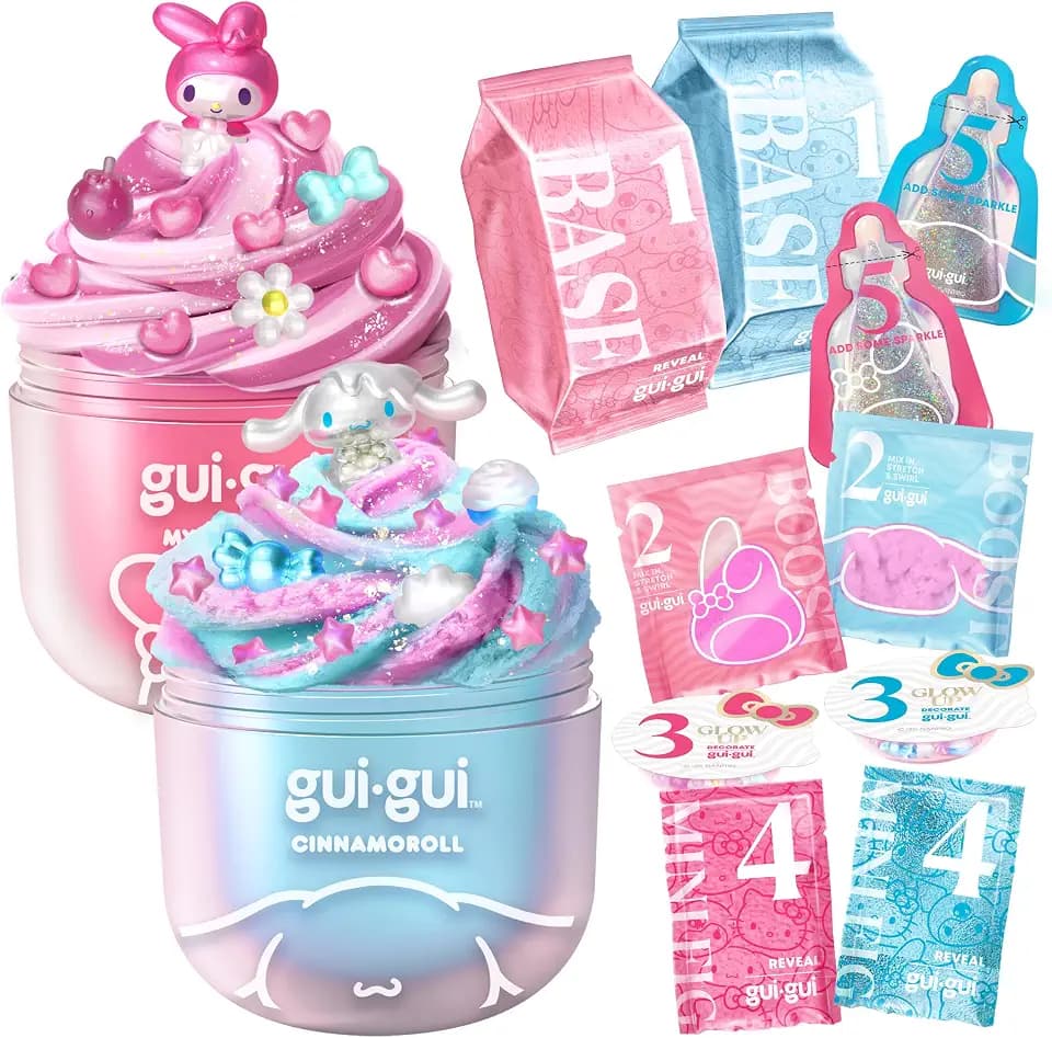 GUI GUI My Melody Butter Slime & Cinnamoroll Cloud Slime Kit 2-Pack