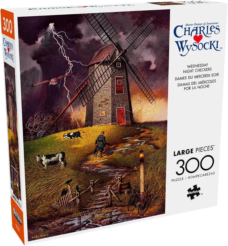 Buffalo Games – 300 Charles Wysocki: Wednesday Night Checkers
