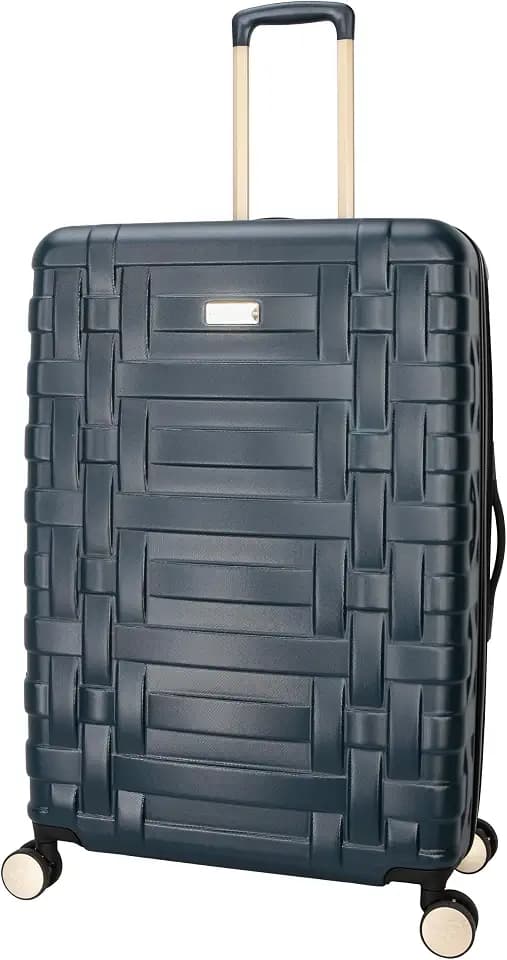 Jessica Simpson Taffeta 28" Expandable 8-Wheel Spinner Large Checked Luggage Suitcase, Magical Forest