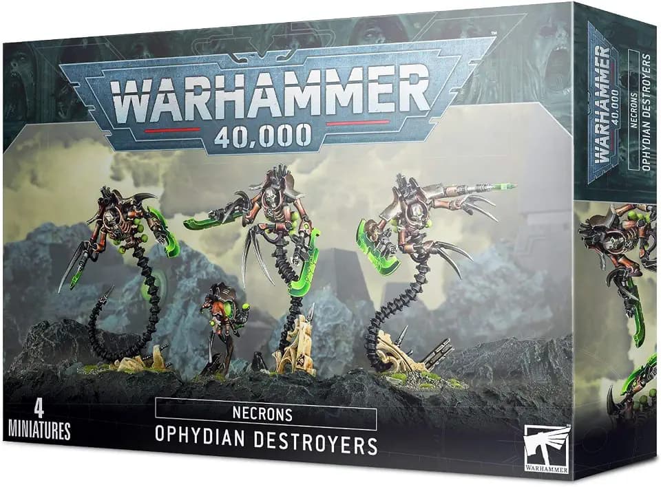 Games Workshop - Warhammer 40.000 - Necrons: Ophydian Destroyers, Schwarz