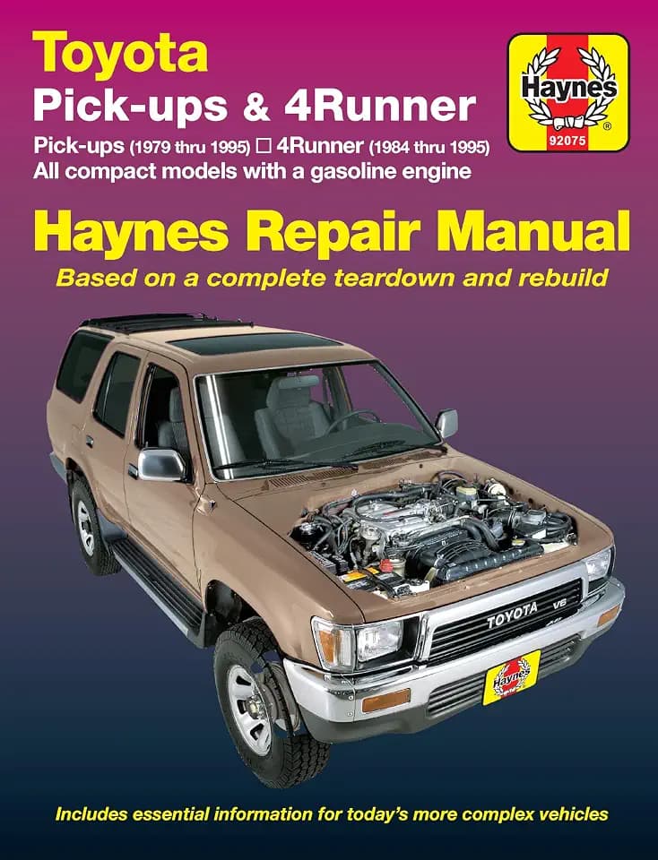 Toyota Pick-Ups (1979-1995) 4Runner (1984-1995) & SR5 Pick-Up (1979-1995) Haynes Repair Manual (Does Not Include Information Specific to Diesel Engines T100 or Tacoma Information)