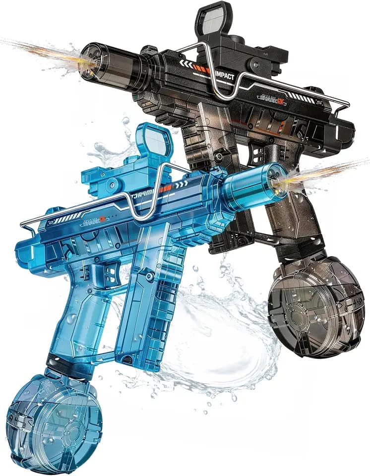 Electric Water Gun 2 Pack,Rechargeable,Automatic LED Water Guns