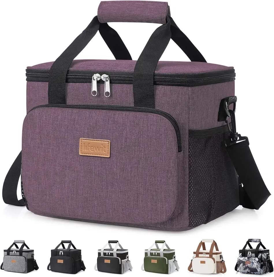 Lifewit Insulated Lunch Box for Men, Lunch Bag Cooler Women, 12-Can 9L