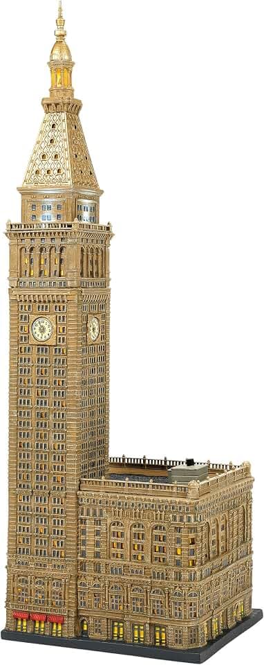 Department 56 Christmas in the City Village the Griffith Tower Lit Building, 19.8 Inch, Multicolor