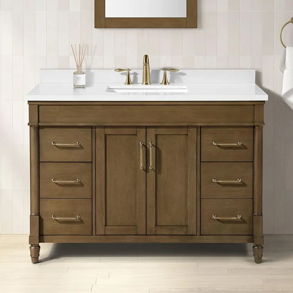 OVE Decors Christy 48" Bathroom Vanity, Almond Latte