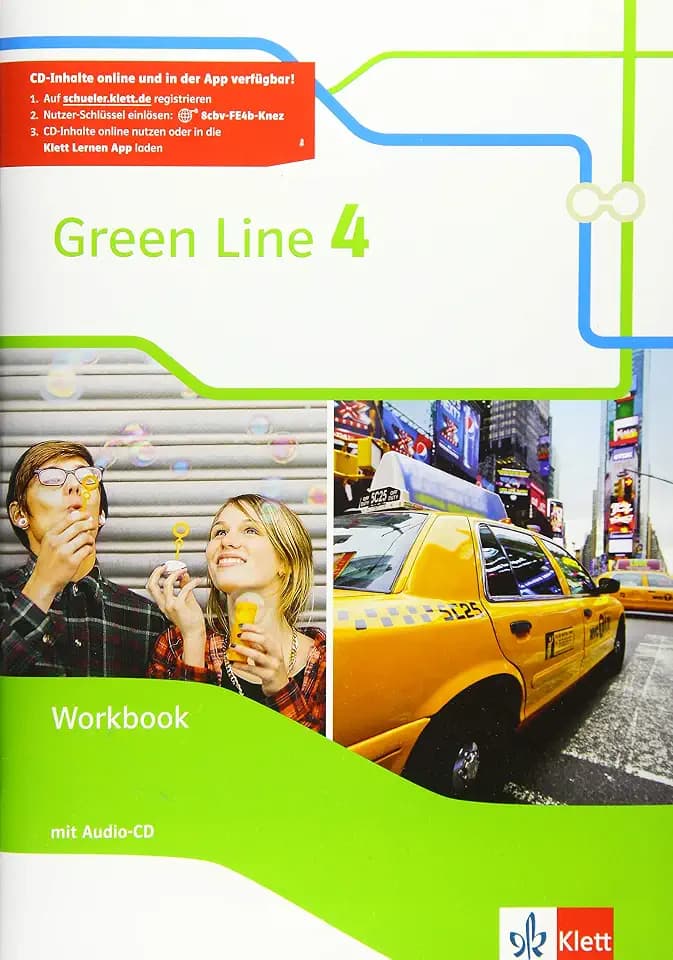 Green Line 4: Workbook mit Audios Klasse 8: Audios nach Registrierung online auf der Klett-Verlagshomepage oder in der Klett Lernen App nutzbar. (Green Line. Bundesausgabe ab 2014)