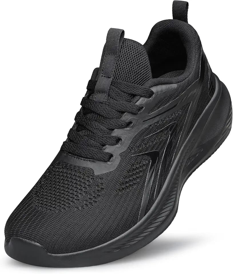 YHOON Mens Wide Walking Shoes Comfort Non Slip Tennis Running Shoes Wide Toe Box Casual Lightweight Breathable Workout Gym Jogging Fashion Sneaker