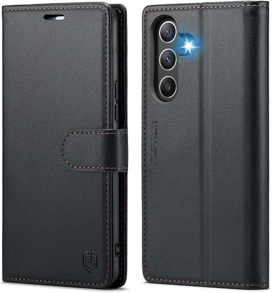 FLIPALM Wallet Case for Samsung Galaxy A37 5G, Card Holder, Black