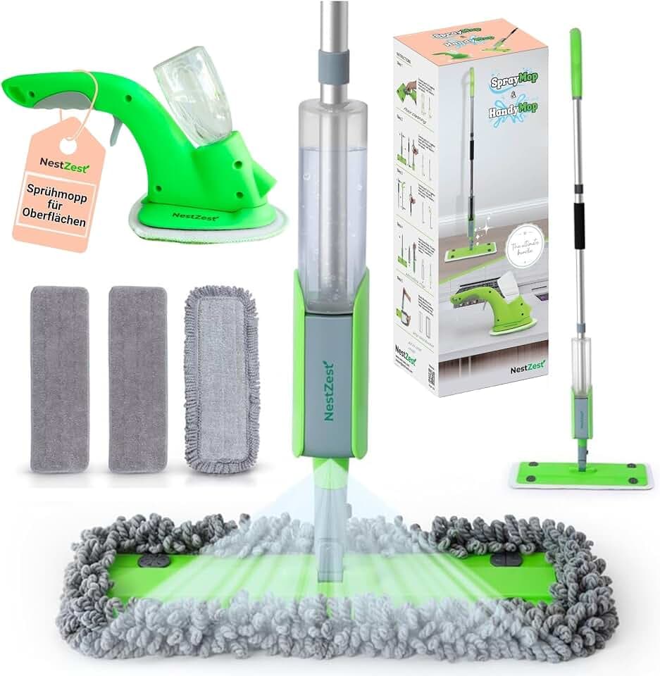 NestZest Spray Mop Ultimate Bundle