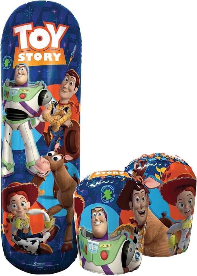Hedstrom Toy Story 4 Bop Bag Inflatable Punching Bag & Gloves Set, inflates to 36"