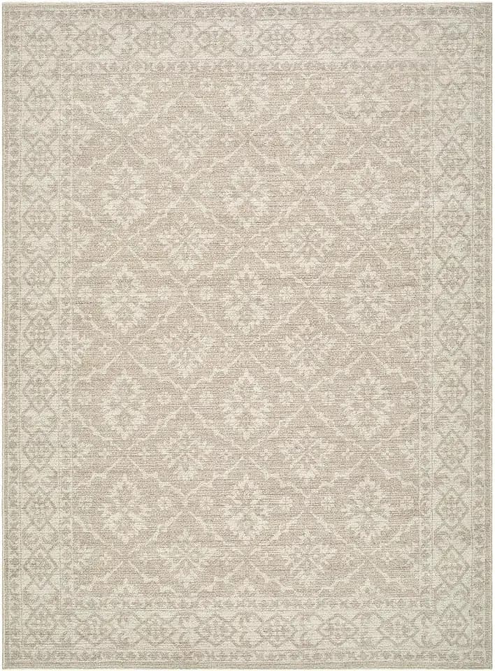 Livabliss x Nabela Noor Home Aram Traditional Medallion Area Rug, 1'10" x 2'11",Oatmeal