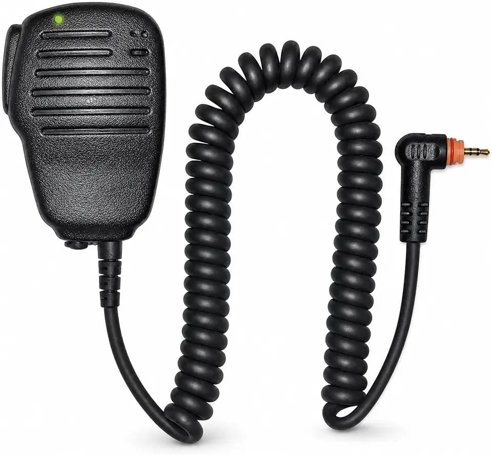 Klein Electronics Veteran-M8 Amplified Compact Speaker Mic for The Motorola TLK100 & SL Series Radios | Battery Powered Amplifier (Works with M8 Connector pin)