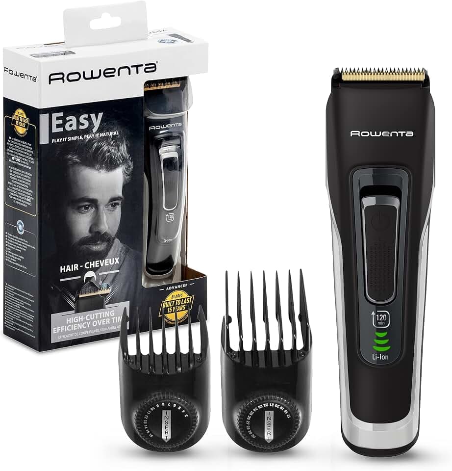 Rowenta Advancer Easy TN5201F4 Akku-Schermaschine, 2 Zubehörteile
