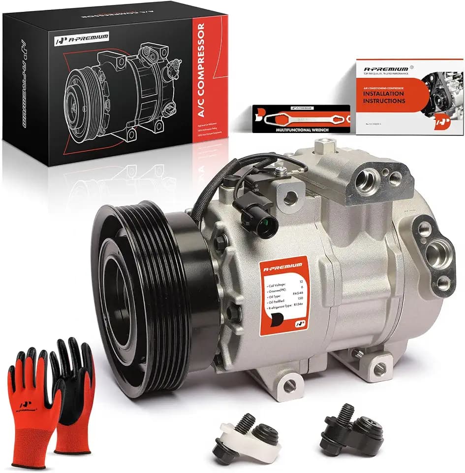A-Premium Air Conditioner AC Compressor with Clutch