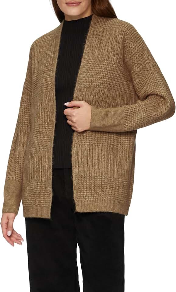 s.Oliver Damen Strickjacke – Oversize, V-Ausschnitt, kuschelig