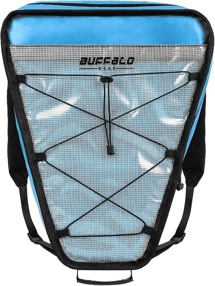 Buffalo Gear Insulated Kayak Cooler 15" x 18" Kayak Cooler Bag with Shoulder Strap for Fishing, Kayaking-Keeps Your Catch or Drinks Cold All Day, Blue