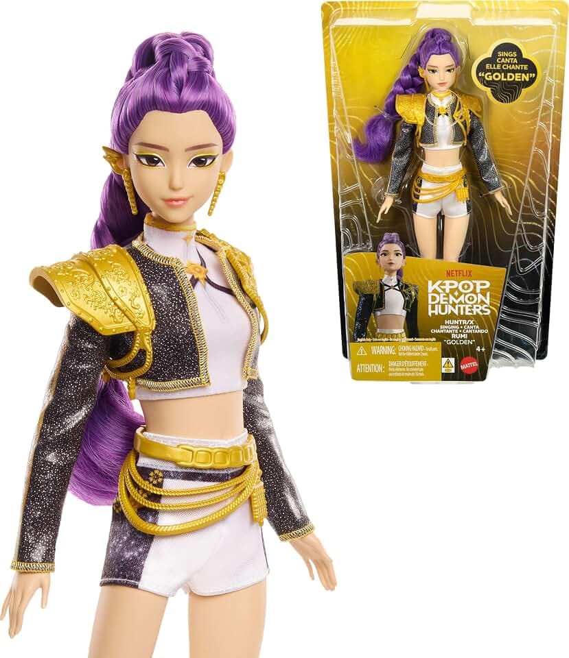​Mattel Kpop Demon Hunters HUNTR/X Rumi “Golden” Singing Doll