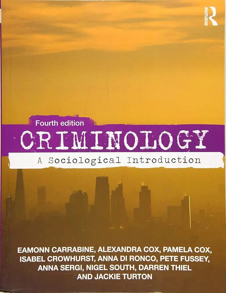 Criminology: A Sociological Introduction