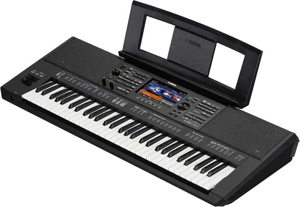 Yamaha 61-Key Arranger Keyboard, Multiple Styles and Voices, Assignable Live Control Knobs PSRSX720+
