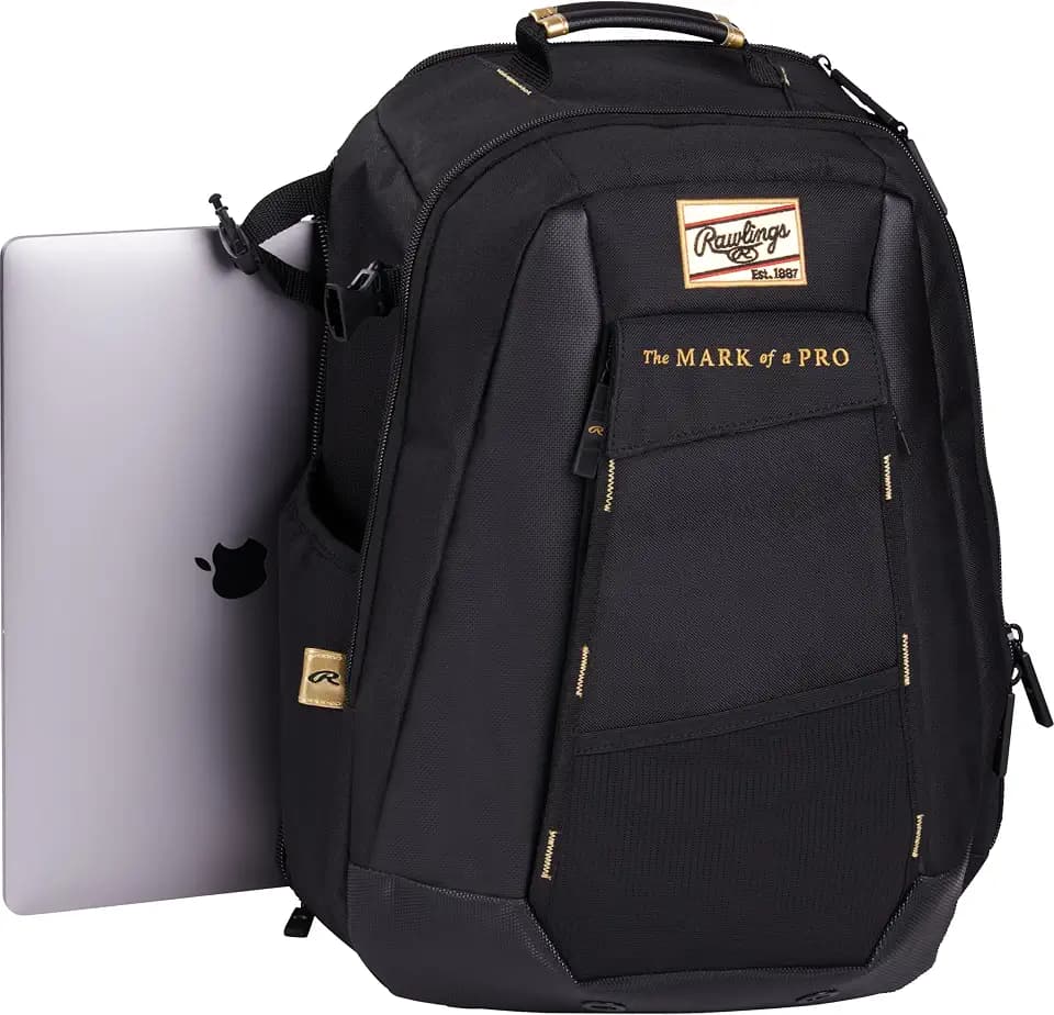 Rawlings Rawlings | Gold Collection Backpack | Coach/Player Off-field Use | Laptop Sleeve