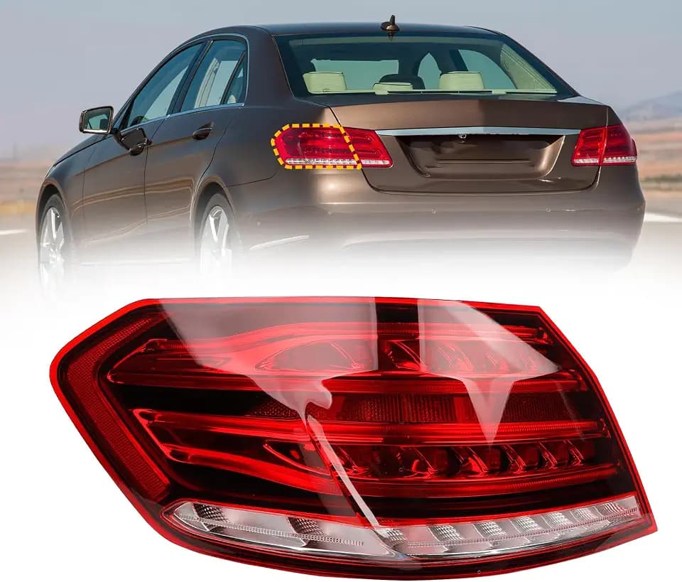 Dasbecan Left Side LED Tail Light Compatible with 14-16 Mercedes Benz E350
