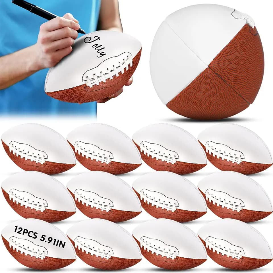 Jenaai 5.91 '' Autograph Football, Size 1 Bulk