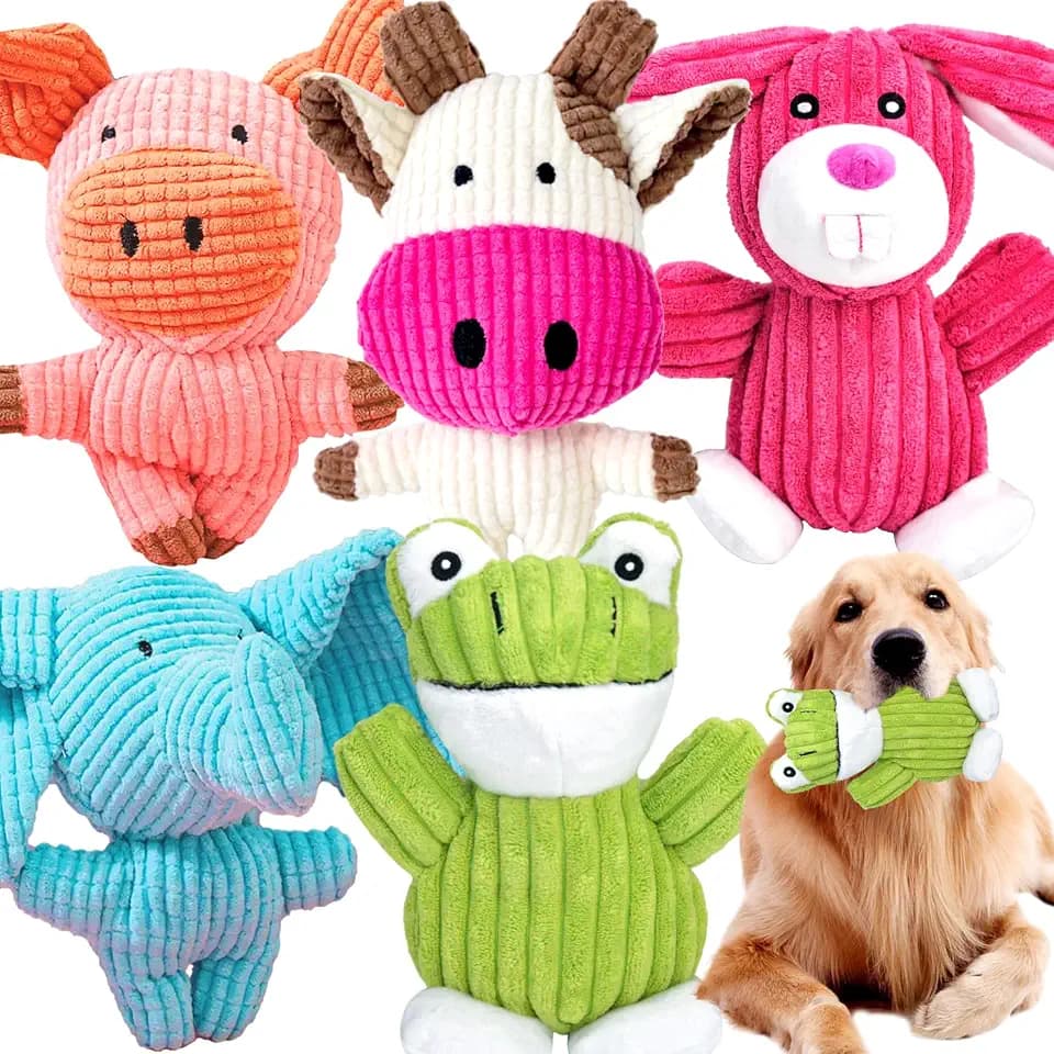 MRSOHRET Dog Squeak Toys Puppy Toys, Tough Dog Toys for Aggressive Chewers