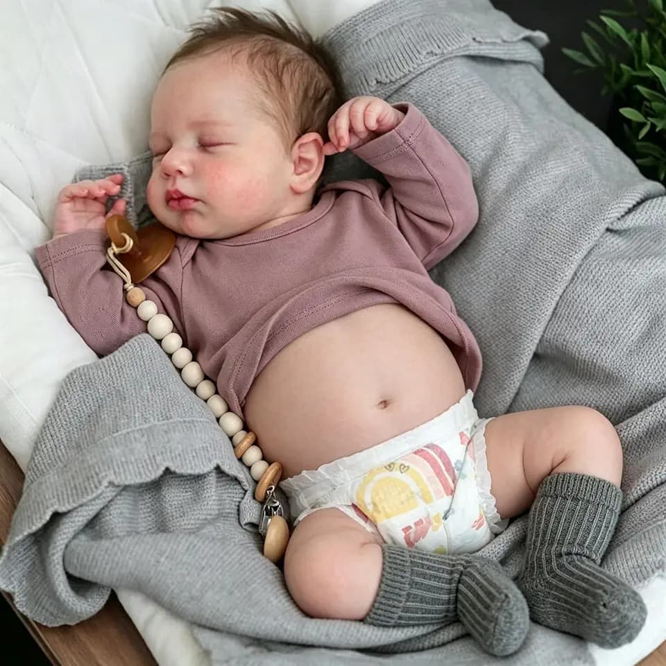 Zero Pam 20 Inch Full Vinyl Reborn Baby Boy Doll - Lifelike Newborn Dolls, Poseable Realistic Baby Dolls Soft Vinyl Full Body, Real Life Reborn Doll Boy for Kids Collectors