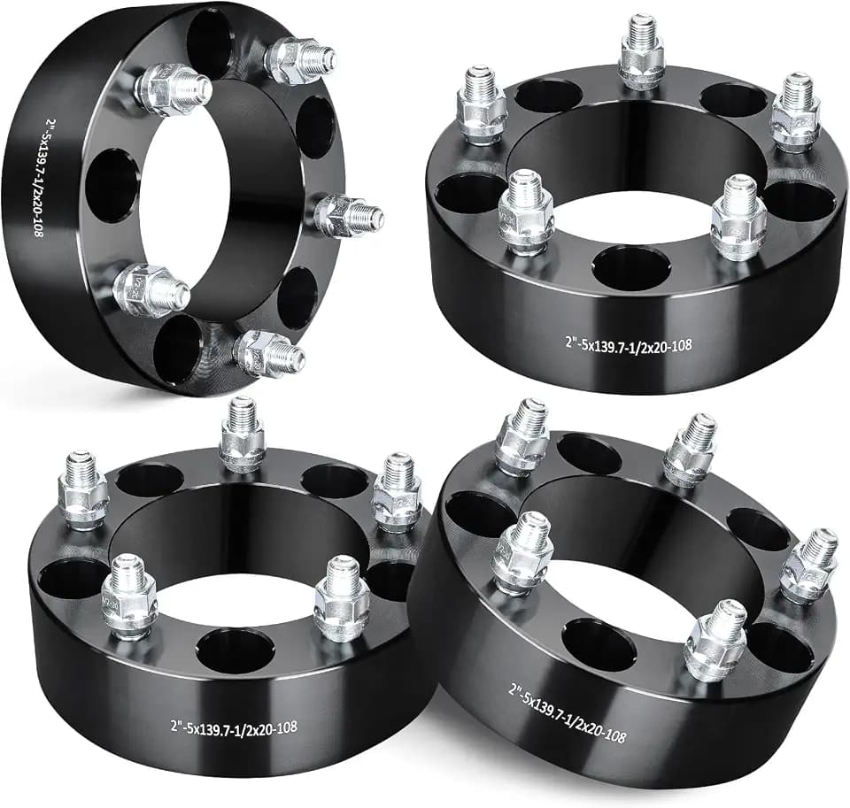 EVIL ENERGY 5x5.5 Wheel Spacers 2", 108 mm Bore Not Hubcentric 1/2x20 Studs