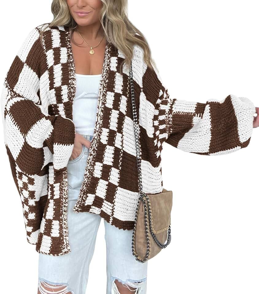 BTFBM Casual Cardigan Sweater for Women Fall 2026 Long Sleeve Sweaters