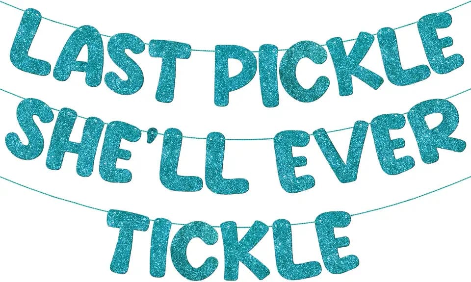 Fulmoon Pre-Strung Funny Bachelorette Banner, Turquoise
