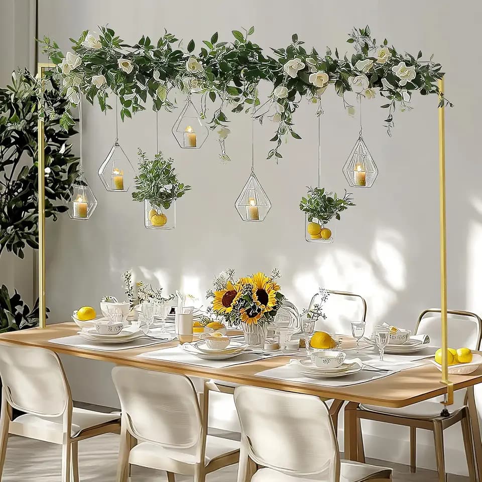 Babenest Gold Over The Table Rod Stand with Clamps for Party Decor