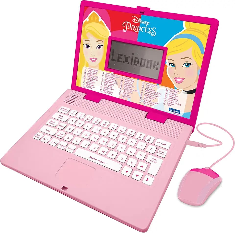 Lexibook, Disney Princess Educational Laptop for Kids, JC598DPi2