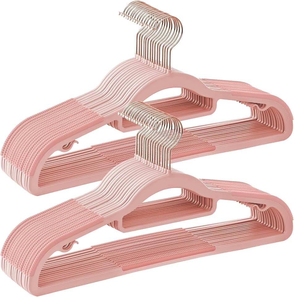 SONGMICS Kleiderbügel 30er Set, rutschfest, platzsparend, 42 cm lang
