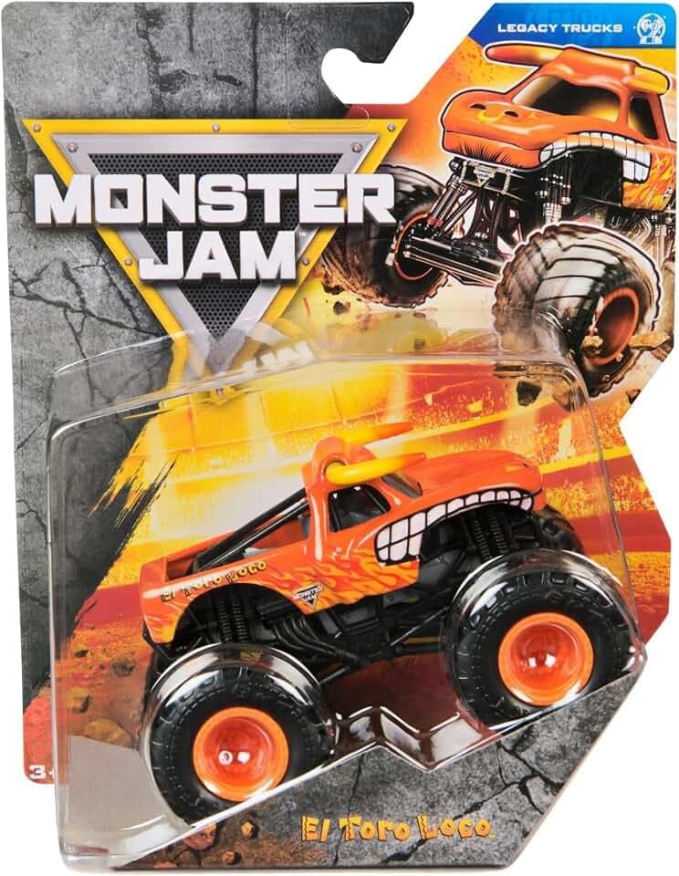 Monster Jam 2025 Offizielle Metall-LKW-Serie 1:64 44 Lkw Legado El Toro Loco