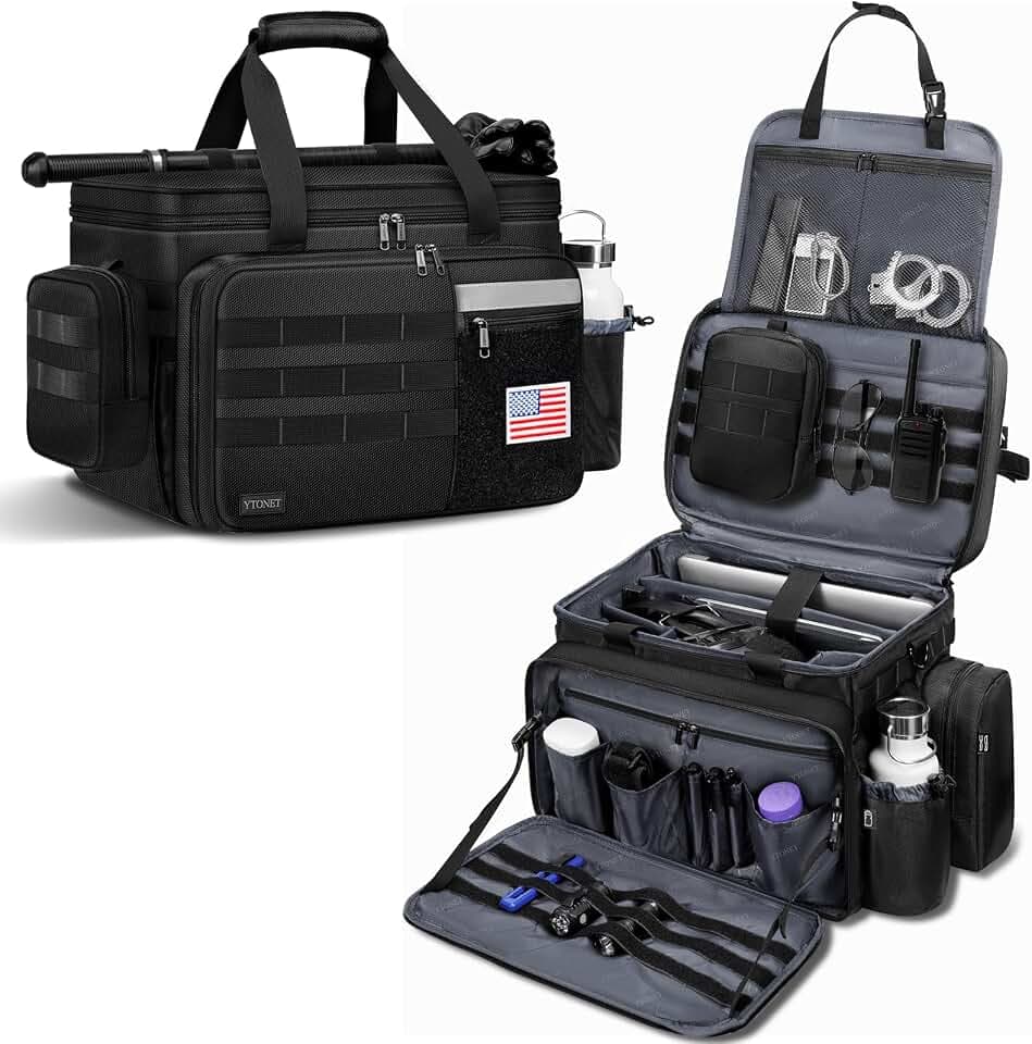 Patrol Bag Law Enforcement, Extra Large Police Bag for Front Seat Organizer