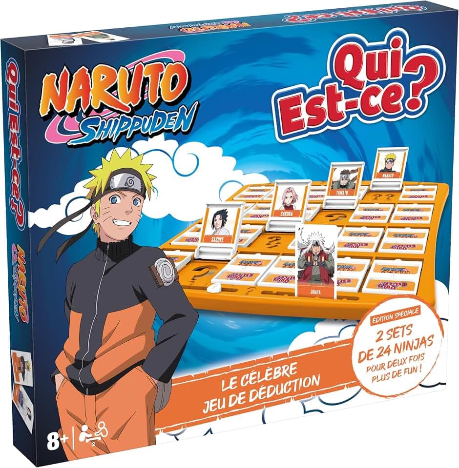 Winning Moves Wer ist Dieses Naruto Gesellschaftsspiel ab 6 Jahren – Brettspiel für 2 Spieler – französische Version