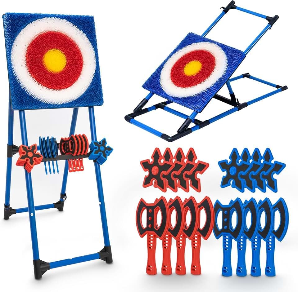 SereneLife Axtwurfspiel Set für Garten, Indoor und Outdoor