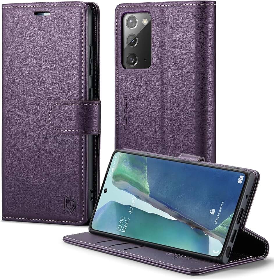FLIPALM Wallet Case for Samsung Galaxy Note 20 5G, Purple
